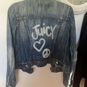 Juicy Couture Denim Jacket with Graphic Design